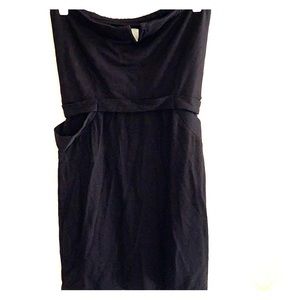 NWOT Michelle Mason Keyhole Strapless Mini Dress - Black